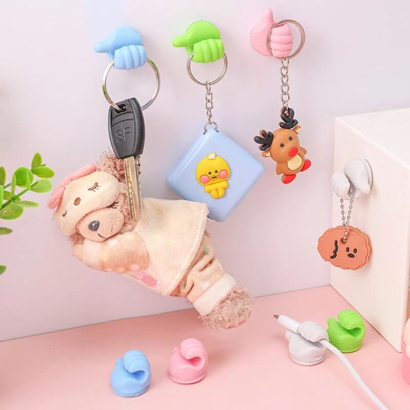 10PCS Creative Thumb Wall Hooks for Hanging