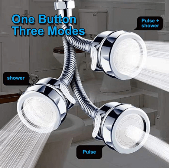 360° rotatable splash guard faucet booster