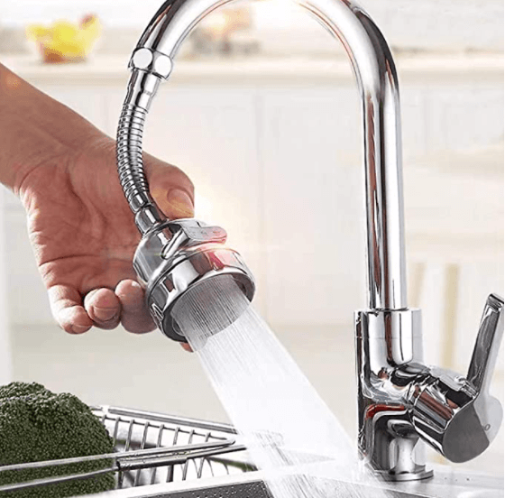 360° rotatable splash guard faucet booster